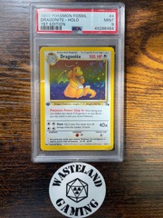 1999 Pokemon Fossil 4 Dragonite Holo 1st Edition PSA 9 49286464